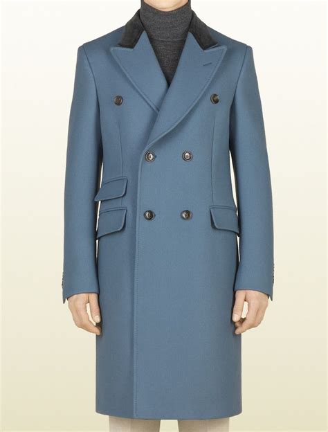 gucci blue equestrian coat|Gucci coats for women.